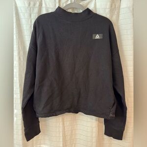 Reebok Women's Black Sweatshirt with Pockets